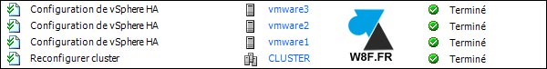 VMware vSphere Client activer HA
