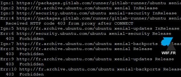 tutoriel Ubuntu erreur 403 apt update