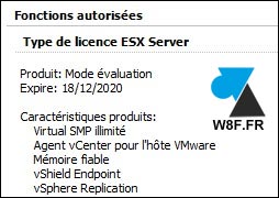 tutoriel VMware vSphere ESXi Hypervisor licence modifier