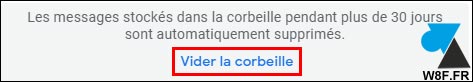 tutoriel gmail vider corbeille