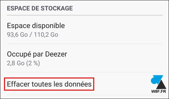 tutoriel Deezer effacer données stockage