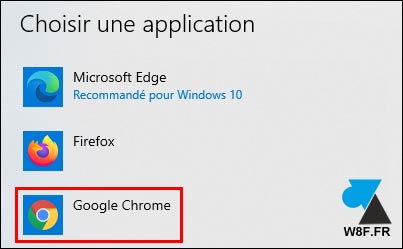 tutoriel Windows 10 Google Chrome navigateur par défaut