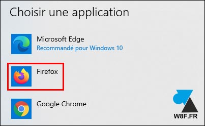 tutoriel Windows 10 Mozilla Firefox navigateur par défaut