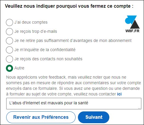 tutoriel fermer compte Linkedin