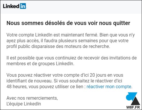 linkedin fermer compte tuto