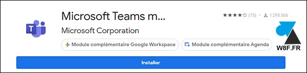 tutoriel installer module Microsoft Teams Google Agenda