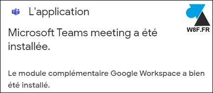 tutoriel installer module Microsoft Teams Google Agenda