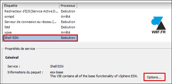 tutoriel VMware activer ESXi Shell