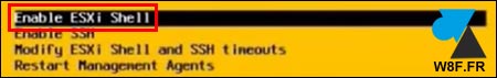 VMware enable ESXi Shell