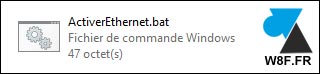 tutoriel activer carte reseau script bat