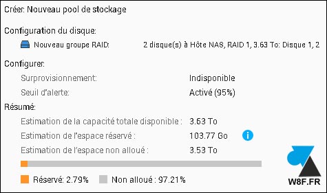 tutoriel NAS QNAP configurer pool disques raid