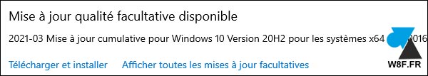 tutoriel Windows Update mise à jour disponible Windows 10