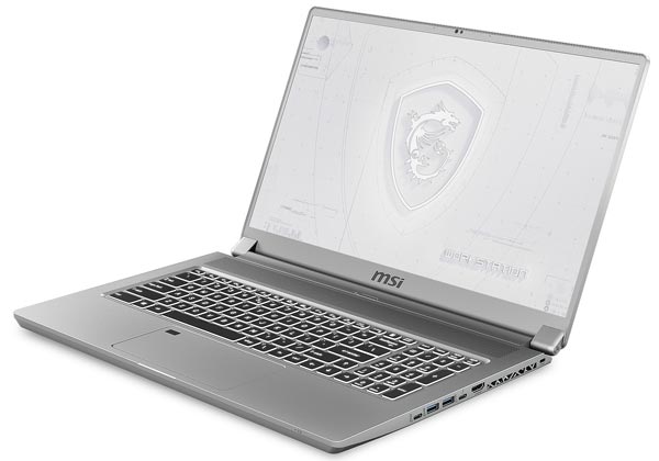 MSI WS75 laptop professionnel