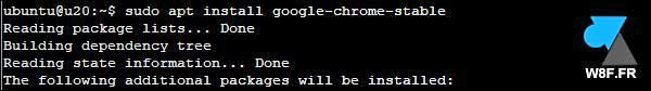 tutoriel telecharger installer cmd Google Chrome sur Ubuntu ligne commande ssh