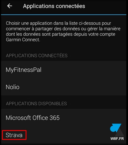 tutoriel connecter Garmin Strava