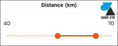 Strava filtre distance