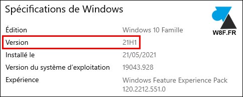 tutoriel telecharger installer mise à jour Windows 10 21H1 update