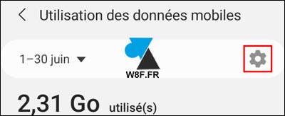 tutoriel Samsung Android limite quota données mobiles 4G