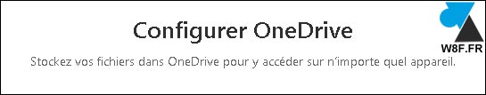 configurer OneDrive se connecter