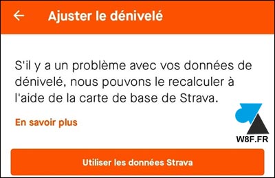 tutoriel Strava ajuster dénivelé positif négatif