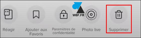 TikTok supprimer video