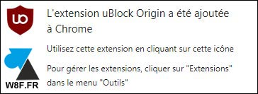 tutoriel installer uBlock Origin sur Google Chrome bloquer pub