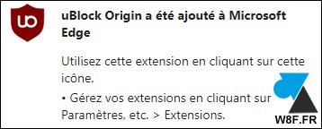 tutoriel installer uBlock Origin sur Microsoft Edge bloquer publicités