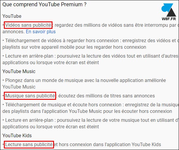 youtube premium sans pub