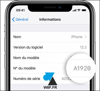 recherche modele iphone iOS