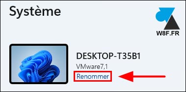tutoriel Windows 11 changer nom PC