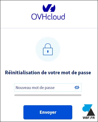 tutoriel OVH modifier mot de passe password