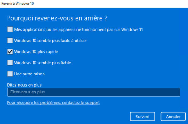 tutoriel Windows 11 downgrade Windows 10