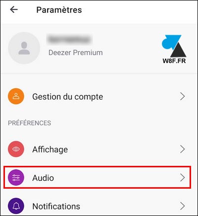 tutoriel Deezer parametres audio application mobile