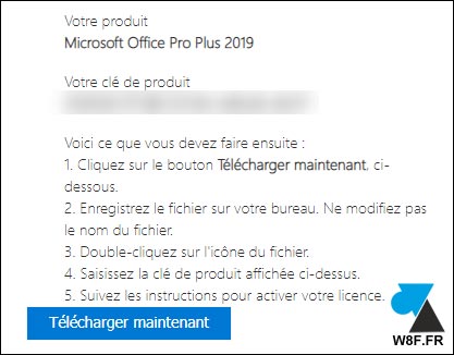 tutoriel telecharger Microsoft Office 2019