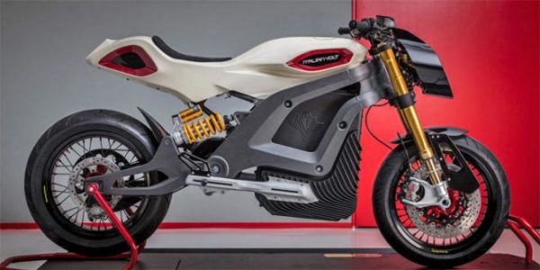 Italian Volt Lacama moto électrique imprimée en 3D