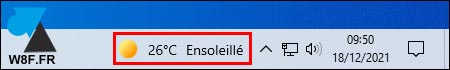 tutoriel Windows 10 barre meteo