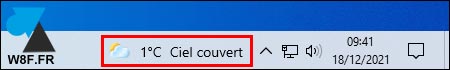tutoriel Windows 10 barre meteo