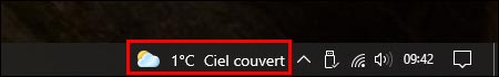 tutoriel Windows 10 barre meteo