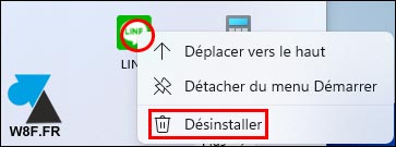 tutoriel Windows 11 menu Démarrer désinstaller application jeu