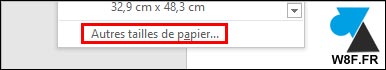 tutoriel Word menu taille format dimension document