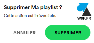 tutoriel Spotify supprimer playlist