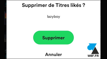 tutoriel Spotify bibliothèque titres likés