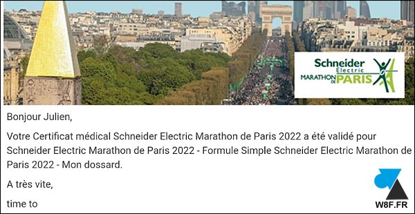 marathon paris certificat medical validation