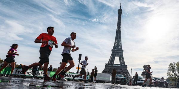 marathon paris tour eiffel photo