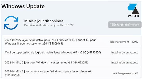 tutoriel Windows Update 11 Windows11 W11