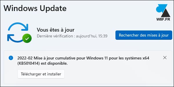 tutoriel Windows Update 11 Windows11 W11