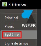 tutoriel PTE AV Studio parametres systeme