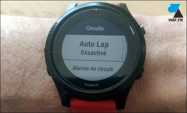 tutoriel Garmin auto lap autolap desactiver disable