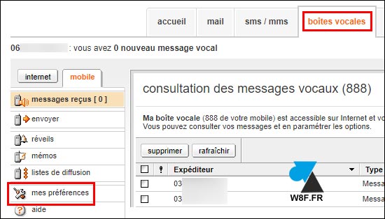 tutoriel boite vocale repondeur Orange Sosh mobile