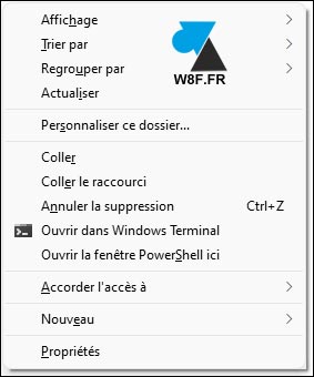 tutoriel Windows 11 menu contextuel clic droit ancien look